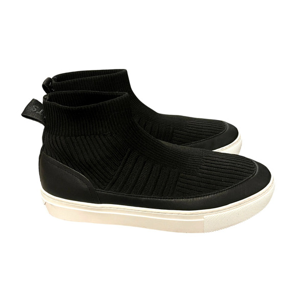 Greats Brooklyn 7 Hightop Sneakers Sock Boots $199 Stretch Ankle Bootie Black - Picture 2 of 11